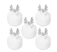 Deer Ear Christmas Candy Bag, 5pcs Christmas Candy Antlers Dra-wstring Pouch, Christmas Antler Velvet Drawstring Bag For Toys Can-dy Cookies