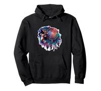 Deer Elk Dreamcatcher Floral Spiritual Boho Style Art Pullover Hoodie