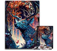 Deer Enchanted Place Jigsaw Puzzles for Adults 1000 Piece Puzzles for Adults for Teenagers & Family Fun - DIY Brain Teaser Game Gift 26X38CM/10.23x14.96inch