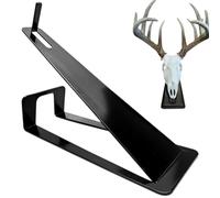 Deer European Mount Hanger - Head Skull Hooker Bracket | Table Display Stand for Home Tables Desks Shelves | Black Polished Stainless Steel Wild Boar Bear Animal Bone Taxidermy Storage Rack