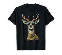 Deer Face Sunglasses, Cool Funny Rebel Boss Hip Farm Animal T-Shirt