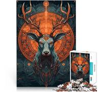 Deer Fairy tale charactersteenagers 1000 Pieces Puzzle for Educational Game Challenge Toy is ideal as gifts for the whole family 38x26cm