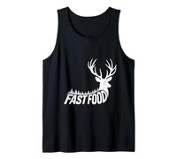 Deer Fast Food Hunter Hunting Deers Animal Funny Tank Top