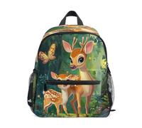 Deer Fawn Forest Toddler Backpack, Boy Backpack Preschool Bag Kindergarten Schoolbag Nursery Travel Bag for Girl