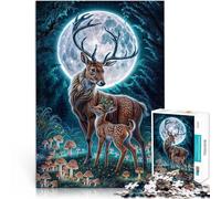 Deer fawn Moonlit ForestJigsaws 1000 Pieces for teenagers Challenging Game Gifts for is ideal as a gift for the whole family 38x26cm