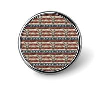 Deer Flag Pattren Print Enamel Pins for Backpack - Cute Jacket Coat Hat Bags Badge Pins, Funny Unique Novelty Button Pin Women Men Fashion Jewelry Accessories