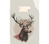 Deer Floral Notebook: 120 Pages, 6 x 9 Inches for Nature Lovers: Elegant Deer Design with Durable Grid Paper