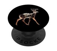 Deer Forest Animal Lover Wildlife Art Motif Design PopSockets Adhesive PopGrip