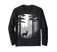 Deer Forest Wildlife Deer Hunter Deer Hunting Deer Season Long Sleeve T-Shirt