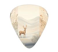 Deer From A Distance Wzywhj Prints Abs Guitar Picks 12 Piece, Easy Grip Uke Picks For Your Bass, Ukulele, Acoustic Or Electric Guitar