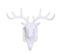 Deer Giraffe Head Wall Hooks for Home Hanging Organizer, Suitable for Hats Keys in Bedroom Living Room Hotel Club or Restaurant (白色)