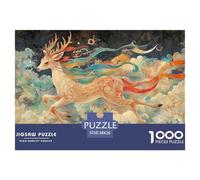 Deer God 1000 Piece Paper Jigsaw Puzzle Impossible Puzzle Educational Games for Adults And Kids 38x26cm/1000pcs