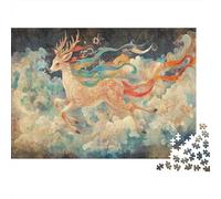 Deer God 1000 Pieces Jigsaw Puzzles for Adults Puzzles 1000 Piece Jigsaws for Adults Puzzle Difficult And Challenge Premium & Durable for Stress Relief 1000pcs (75x50cm)