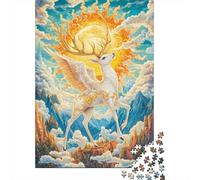 Deer God Jigsaw Puzzles for Adults 1000 Piece Art still Educational Game Decoration Art DIY Family for Aduits And Kids Age 12 Years UP 1000pcs (75x50cm)