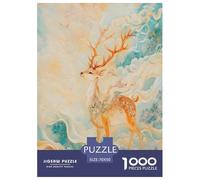 Deer God Jigsaw Puzzles Puzzle for Adults Kids. 1000 Pieces Impossible Challenge Toy Educational Games Home Decoration for Adults& Kids Age 14 Years Up 70x50cm/1000pcs
