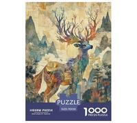 Deer God Jigsaw Puzzles Puzzle for Adults Kids. 1000 Pieces Impossible Challenge Toy Educational Games Home Decoration for Educational Games Gifts 70x50cm/1000pcs