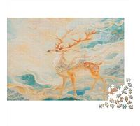 Deer God Jigsaw Puzzles Puzzle for Adults Kids. 1000 Pieces Whimsical Challenge Toy Educational Game Home Decoration for Educational Games Gifts 1000pcs (75x50cm)
