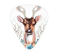 Deer Guitar Picks 12 Pcs, Acoustic Essential Thick And Thin Plectrums Students 0.46 0.96 0.71 M