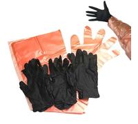 Deer Gutting Gloves,24 Pairs Deer Gutting Mittens for Field Dressing | Long Arm Gloves, Short Nitrile Gloves, Field Game Gloves Kit for Hunting Cleaning