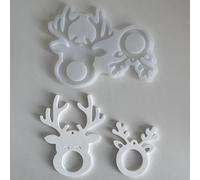 Deer Head Silicone Mould | Deer Silicone Mould | Elk Resin Mould | Silicone Mould Elk | Christmas Tree Elk Pendant Plaster Moulds | Silicone Mould Stag Head | Home Decoration 13 x 15.5 cm