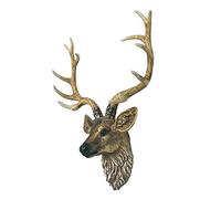Deer Head Wall Decor Sculpture,Large Wall Charmers Large Artificial Deer Head Faux Taxidermy Animal Head Wall Decor Art,Modern Resin Handmade Farmhouse Decor Mounted Ornaments