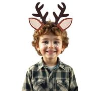 Deer Headband with Ears & Antlers, Reindeer, Deer Antlers, Animal Horns, Costume Kids, Halloween, Carnival, Fancy Dress, Christmas, Photo Box Accessories Comfy
