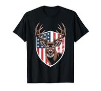 Deer Hunter US Flag Patriot Hunting Season for Men T-Shirt