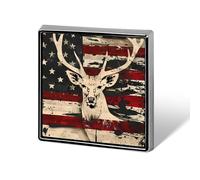 Deer Hunting American Camouflage U.S. Flag Funny Lapel Tie Pin Buttons Brooch Badge Pin Clothes Hat Accessories for Men Women