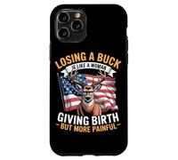 Deer hunting american flag whitetail buck antlers hunter Case for iPhone 11 Pro
