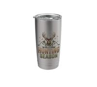 Deer Hunting Buck Antlers Camo Bow Outdoor Hunter Stainless Steel Insulated Tumbler