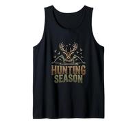 Deer Hunting Buck Antlers Camo Bow Outdoor Hunter Tank Top