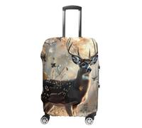 Deer Hunting Deer in The Forests Travel Luggage Cover Washable Anti-Scratch Baggage Suitcase Protector S
