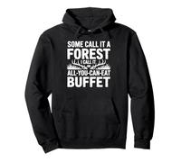 Deer Hunting for Hunter Whitetail Buck Deer Season for Men Pullover Hoodie