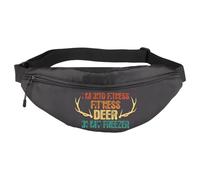 Deer Hunting Gift I'm Into Fitness Fitness Deer in My Freezer Wildlife Hunter Hunting Waist Bag for Men Women (My Freezer WB EU)