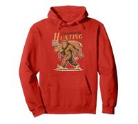 Deer Hunting Hunter Bigfoot I Rather Be Hunting Dad Wildlife Pullover Hoodie