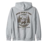 Deer Hunting Hunter Dad Big Game Trophy Buck Retro Vintage Zip Hoodie