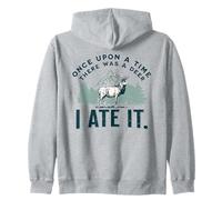 Deer Hunting Hunter Dad Big Game Trophy Buck Retro Vintage Zip Hoodie