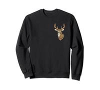 Deer Hunting Hunter Stag Buck Hunt Wildlife Outdoors Antlers Sweatshirt