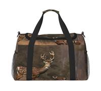 Deer Hunting Print Ample Travel Large Capacity Hand Travel Bag Carry On Tote Foldable Travel Totes Bag