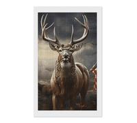 Deer Hunting Season Diamond Painting Kits for Adults Beginners 12x20 Full Drill Diamond Art with DIY Tools Square 5D Diamonds Dots Crafts Gem Art Paint by Diamonds for Home Wall Decor Relaxing Gift