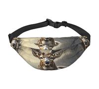 Deer Hunting Season Fanny Pack for Men Women Belt Bag Fashion Waist Bag Everywhere Crossbody Bag Wallet Hip Bum Bag with Adjustable Strap Waterproof Chest Bag for Travel Hiking Sports, Black, One Size
