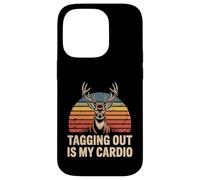 Deer Hunting Tagging Out Is My Cardio T-Shirt Funny Hunter Case for iPhone 14 Pro