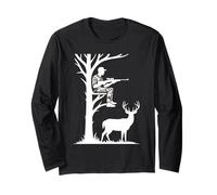 Deer Hunting Tree Stand Funny Hunter for Men Long Sleeve T-Shirt
