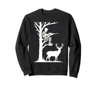 Deer Hunting Tree Stand Funny Hunter for Men Sweatshirt