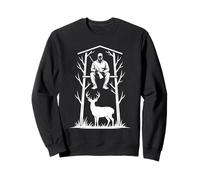 Deer Hunting Tree Stand Funny Hunter for Men Sweatshirt