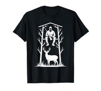 Deer Hunting Tree Stand Funny Hunter for Men T-Shirt