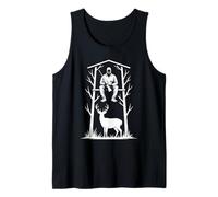Deer Hunting Tree Stand Funny Hunter for Men Tank Top