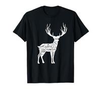Deer Hunting Venison Butcher Cuts for Bow Rifle Hunters T-Shirt