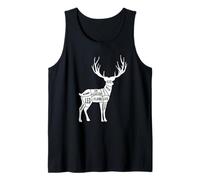 Deer Hunting Venison Butcher Cuts for Bow Rifle Hunters Tank Top