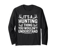 Deer Hunting Wildlife Whitetail Buck Deer Hunter for Men Long Sleeve T-Shirt